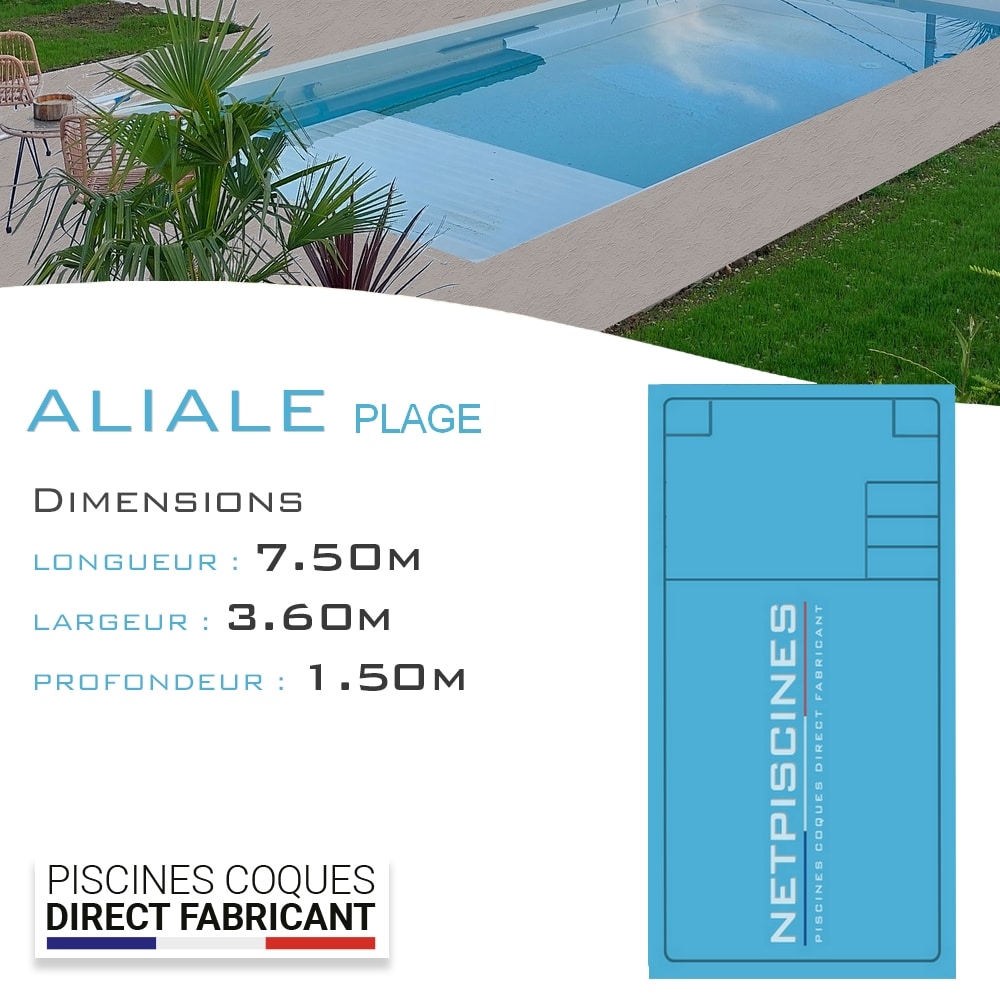vignette piscine coque Aliale plage